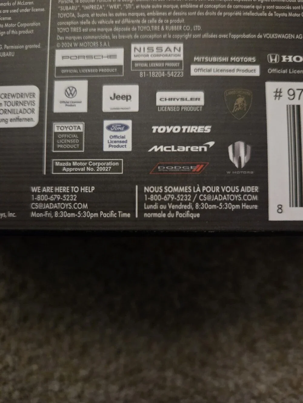 Fast N Furious Diecast Car